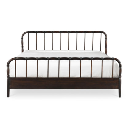 Vivian - Queen Bed - Dark Brown