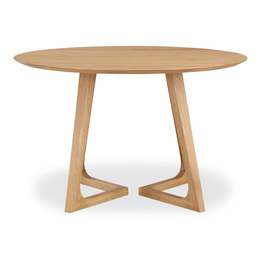 Godenza - Round Dining Table - Light Brown