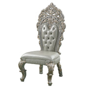 Sandoval - Side Chair (Set of 2) - Beige Synthetic Leather & Champagne