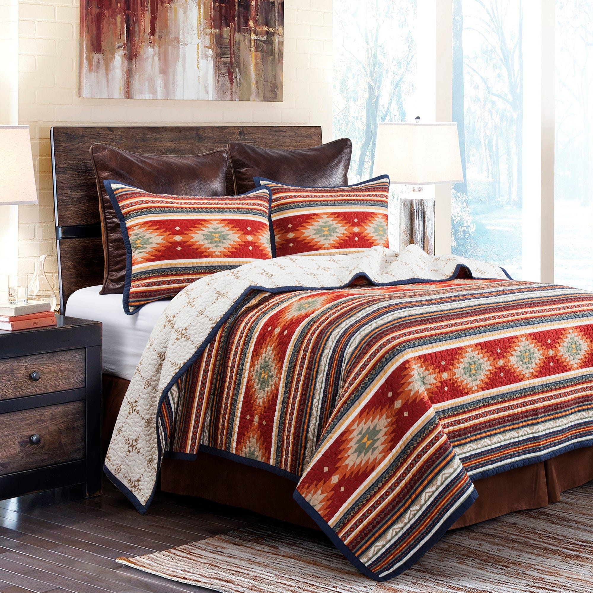 Del Sol - Twin Reversible Quilt Set (Set of 2) - Multi Color