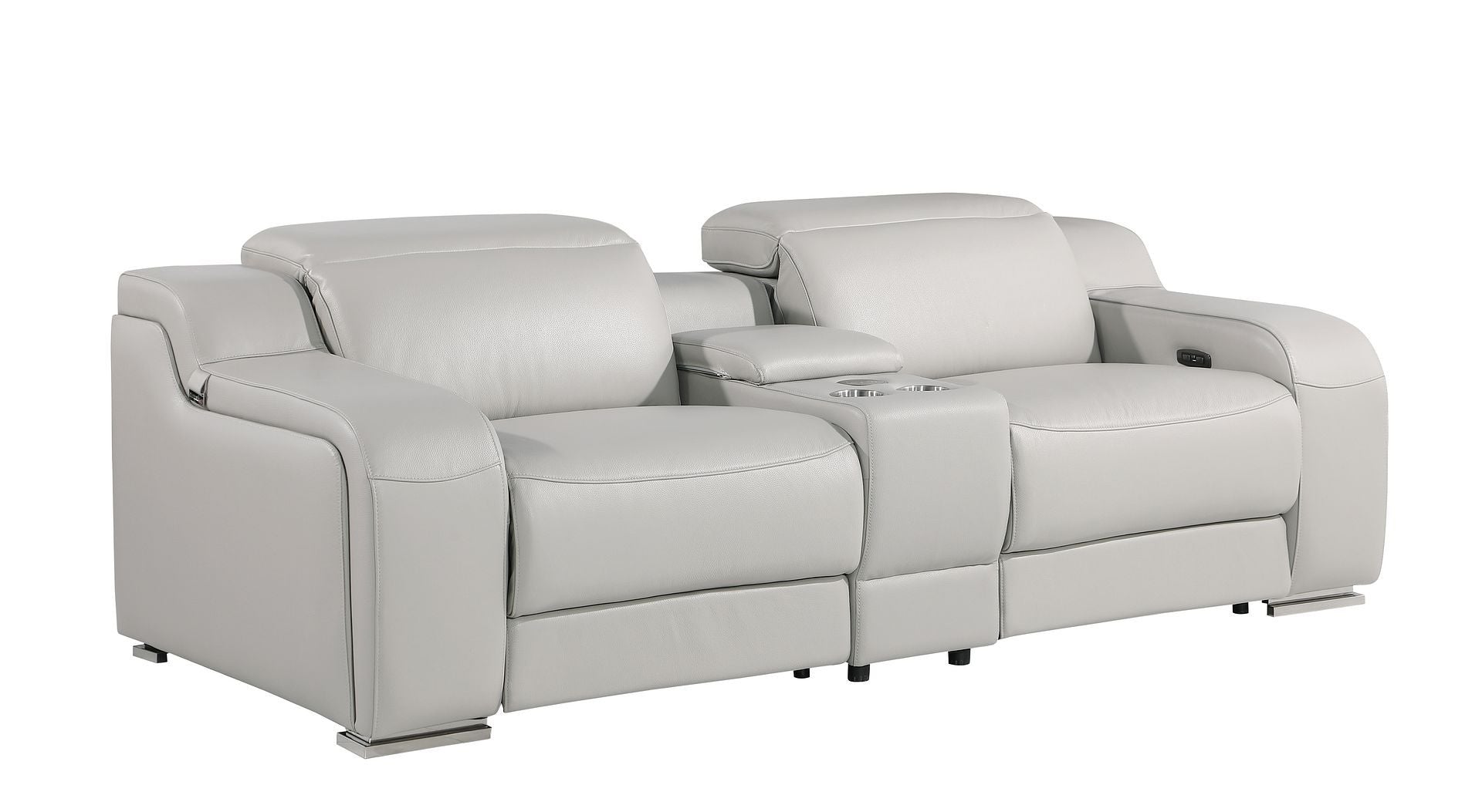 1116 - 7-Piece Modular Power Reclining Sofa, Loveseat & Chair Set In With 5 Power Recliners & Power Headrests