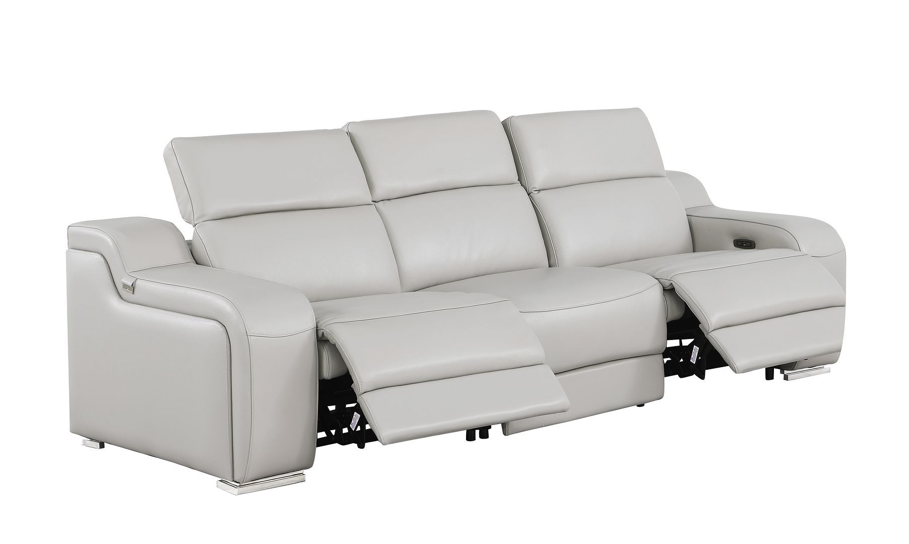 1116 - 7-Piece Modular Power Reclining Sofa, Loveseat & Chair Set In With 5 Power Recliners & Power Headrests