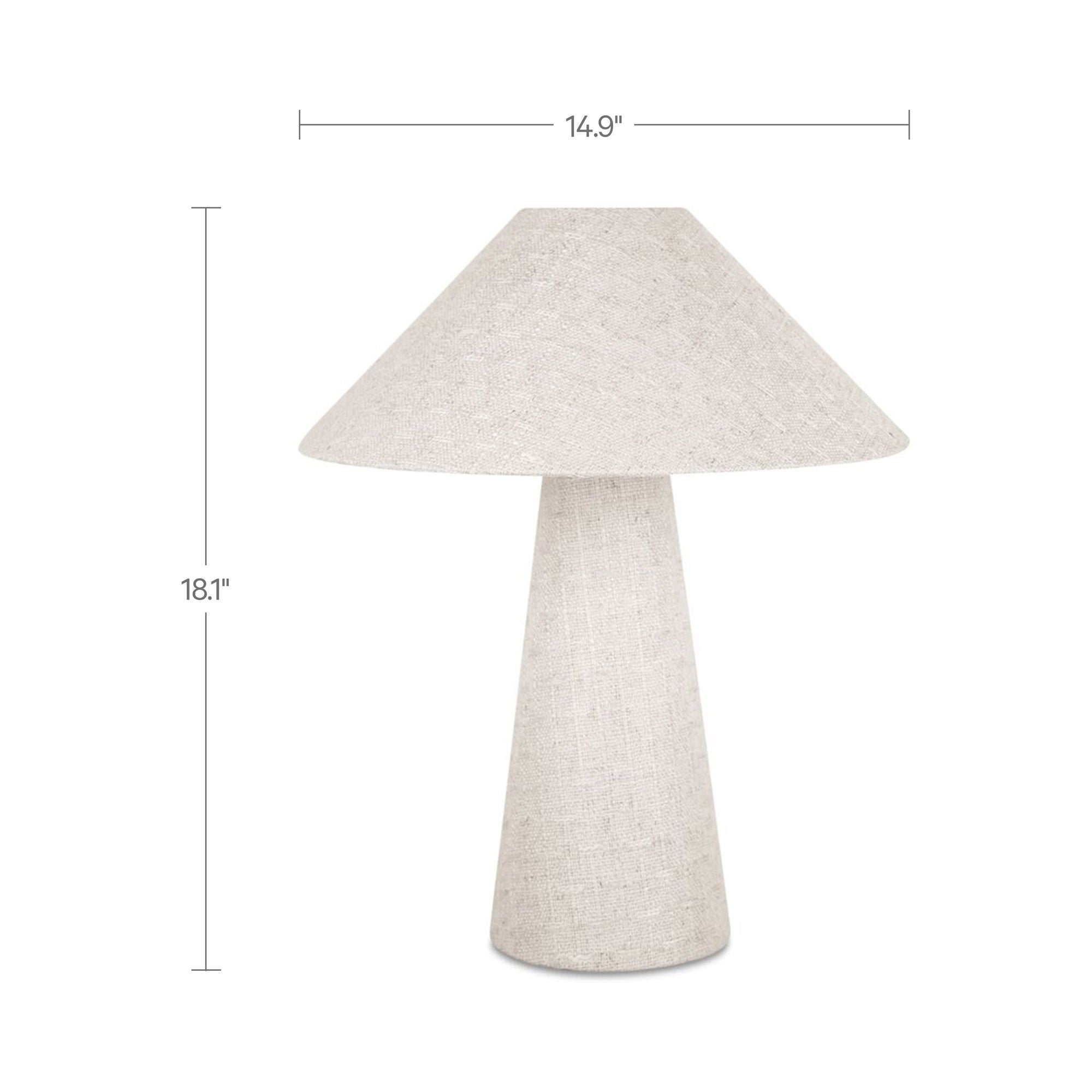 Nori - Table Lamp - Flecked White
