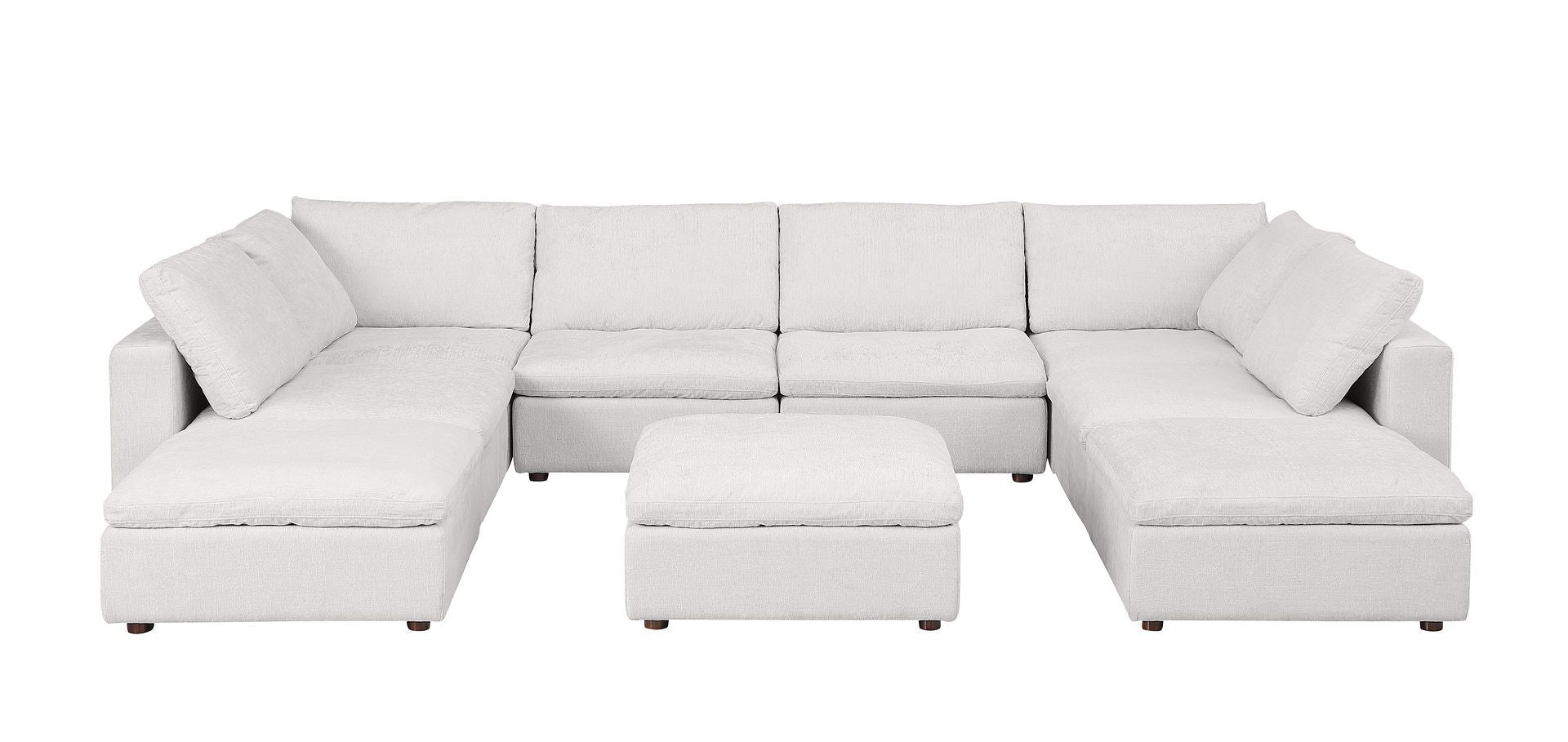 1100 - Top-Grain Italian Leather 9-Piece Sectional With Chaise
