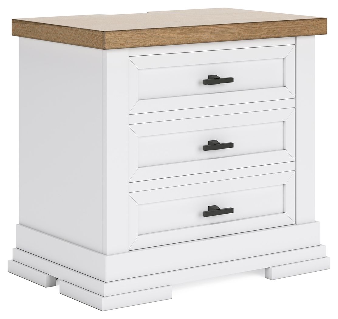 Ashbryn Three Drawer Night Stand - Thumbnail 2