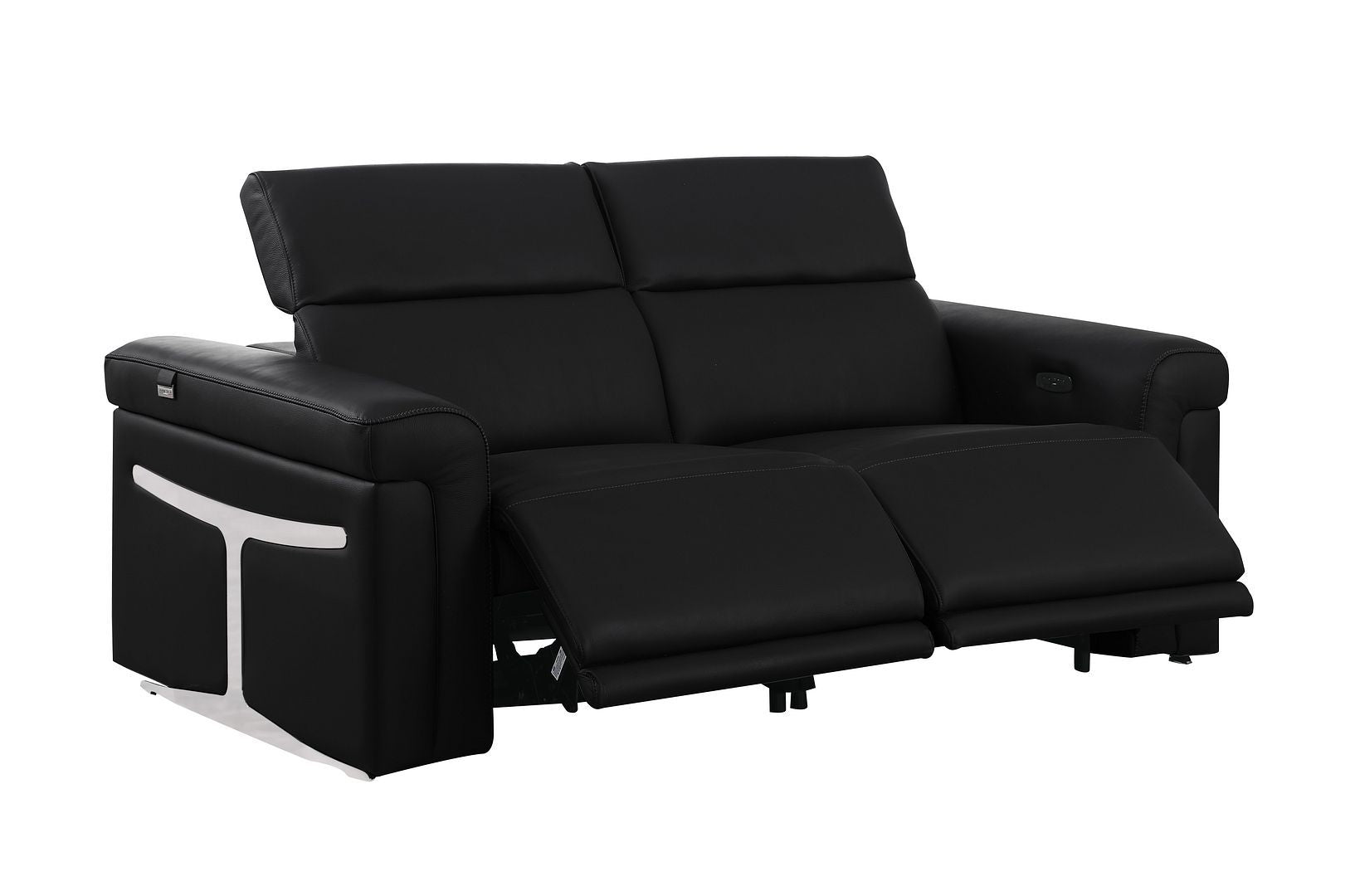 1126 - 6-Piece Modular Power Reclining Sofa And Console Loveseat Set In With 5 Power Recliners & Power Headrests