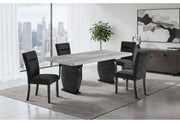 D2502 - 7 Piece Dining Room Set (Table And 6 Chairs) - Black