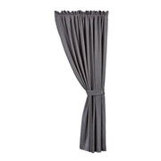 Luna - Washed Linen Lined Curtain - Slate