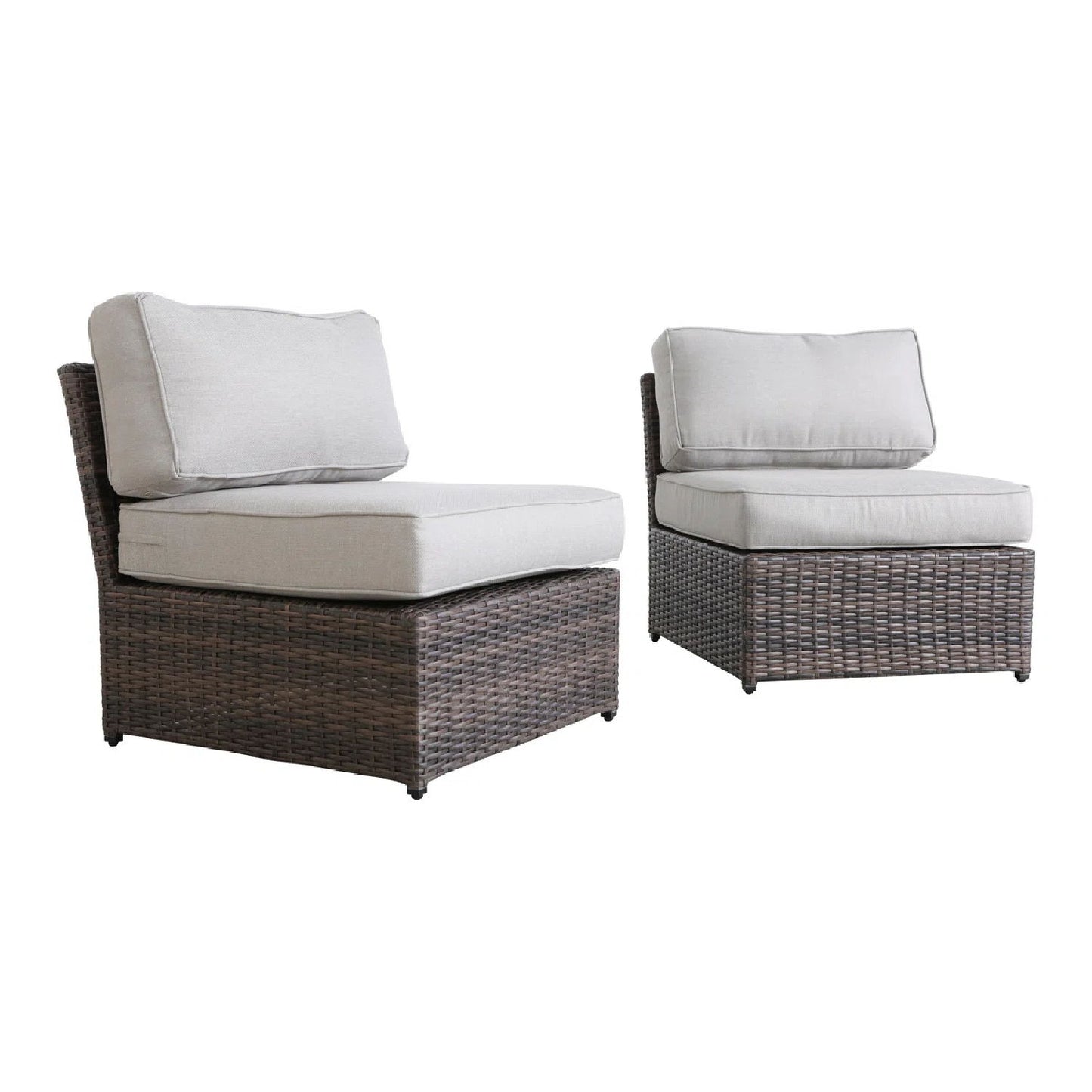 Armless Patio Chair With Cushions