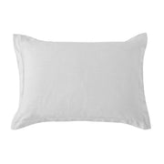 Hera - Washed Linen Tailored Dutch Euro Pillow - Light Gray