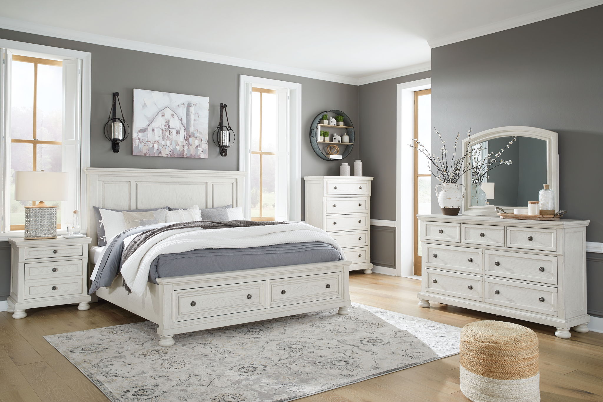 Robbinsdale Panel Storage Bedroom Set - Thumbnail 2