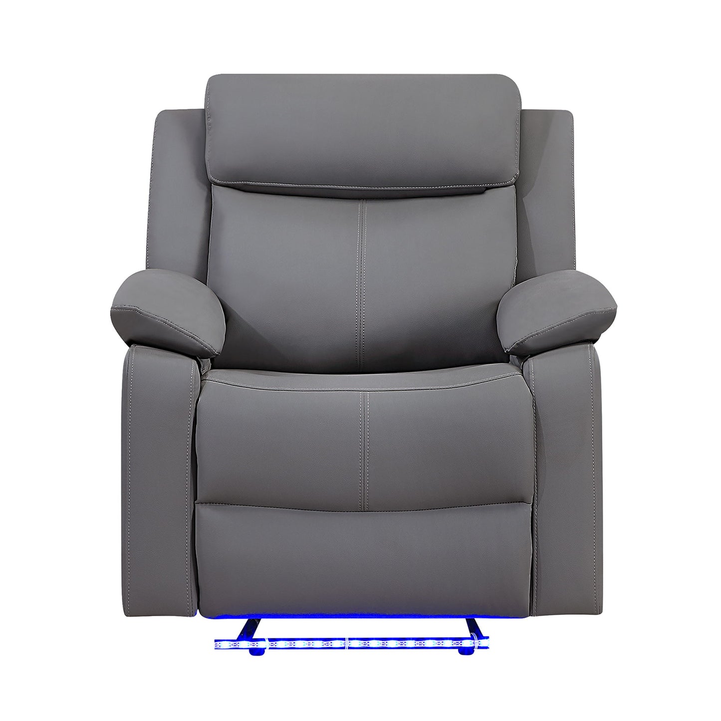Blanche - Glider Recliner With LED, Pillow Top Arms