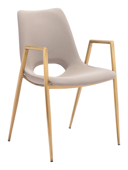 Desi - Dining Chair With Gold Legs (Set of 2)