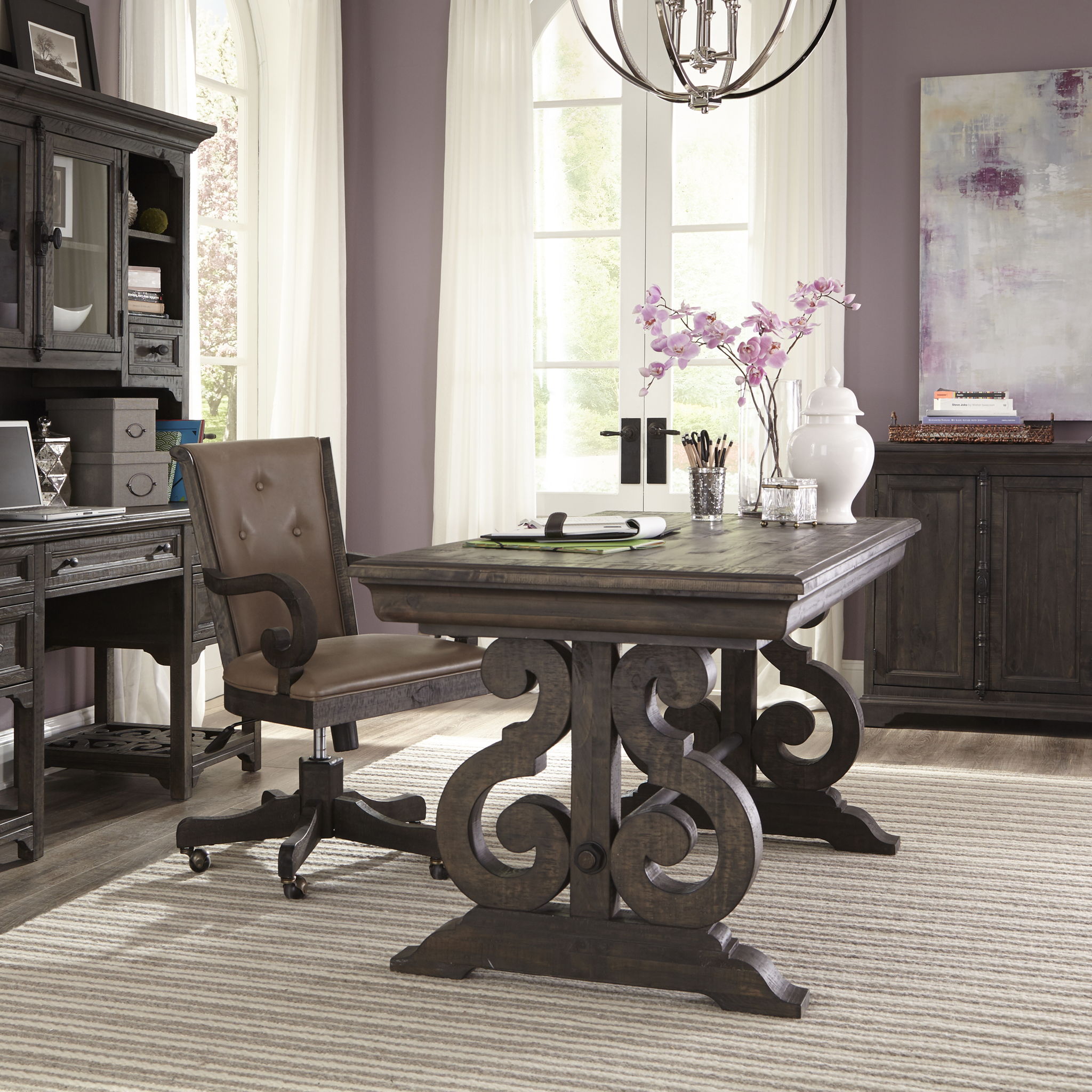 Bellamy - Writing Desk - Peppercorn