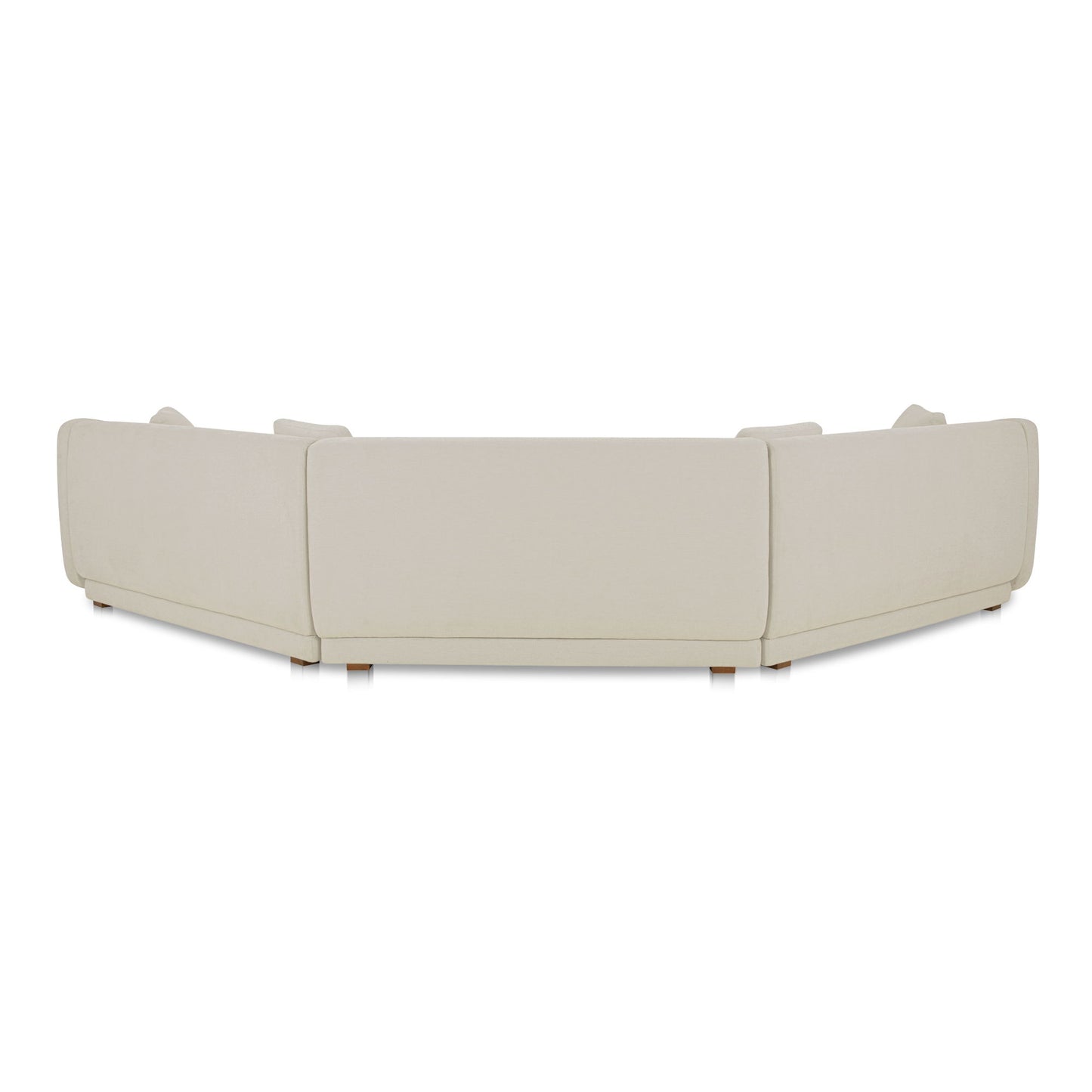 Fraser - 3 Piece Modular Sectional With Wedge Slipper - White
