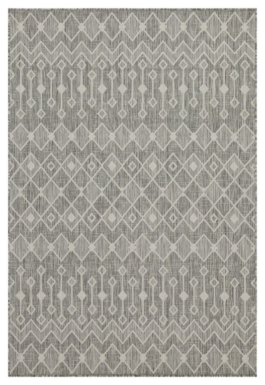 Sunshine - 5'3" X 7'3" Indoor & Outdoor Area Rug Polypropylene - Silver
