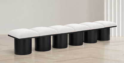 Pavilion - 6 Piece Modular Bench With Black Base