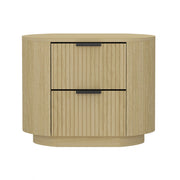 Olivia - Nightstand With 2 Drawers - Oak