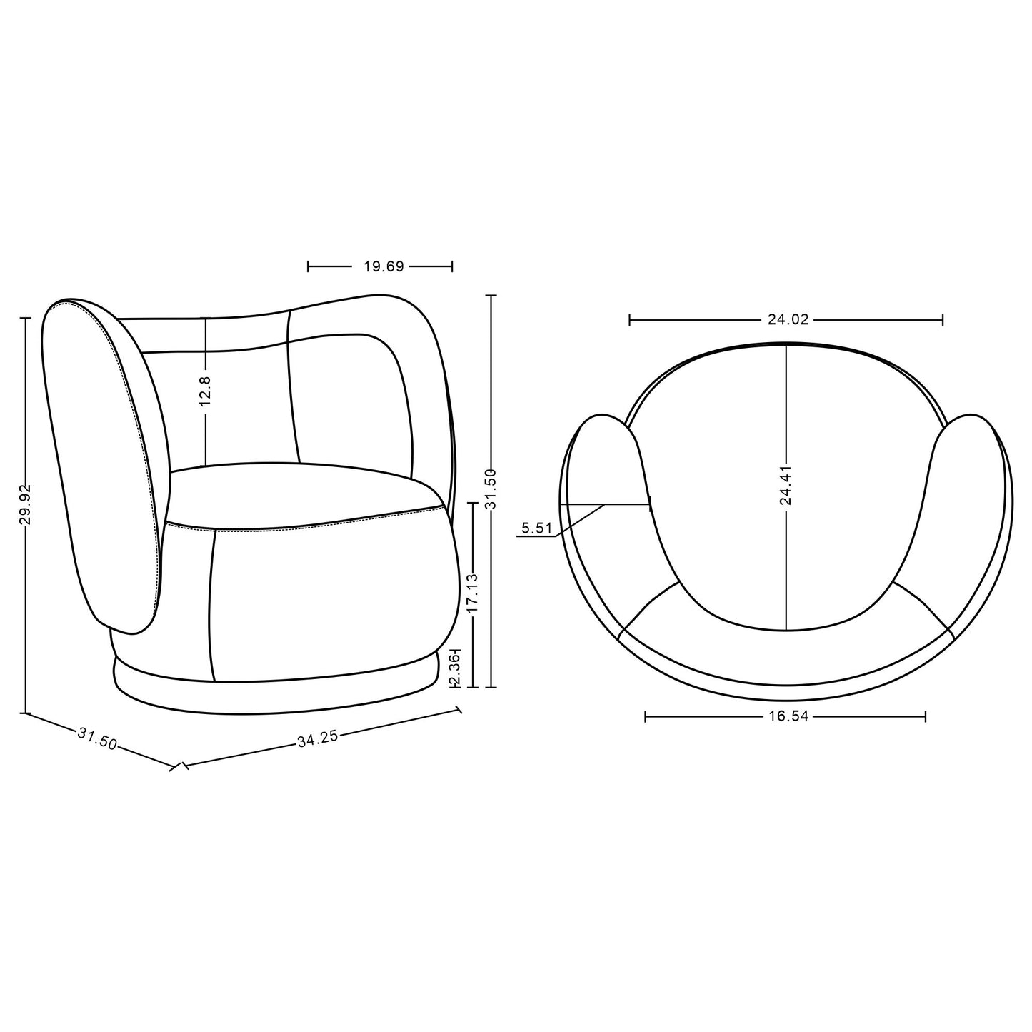 Siri - Lounge Chair - Wheat