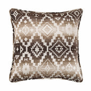 Chalet - Aztec Euro Sham - White / Brown