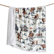 Campfire - Ranch Life Western Toile Campfire Sherpa Throw - Duffle Bag