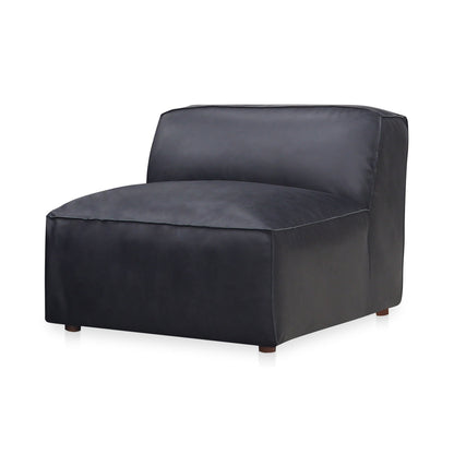 Form - Leather Slipper Chair - Vantage Black