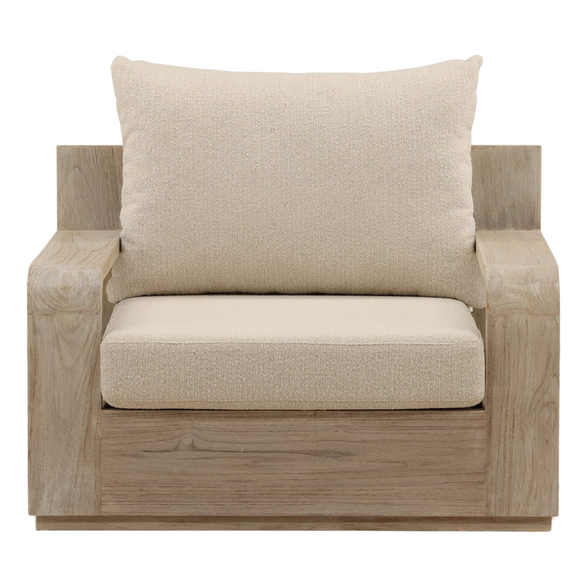Lucrecia - Outdoor Sofa Chair - Sand And Natural