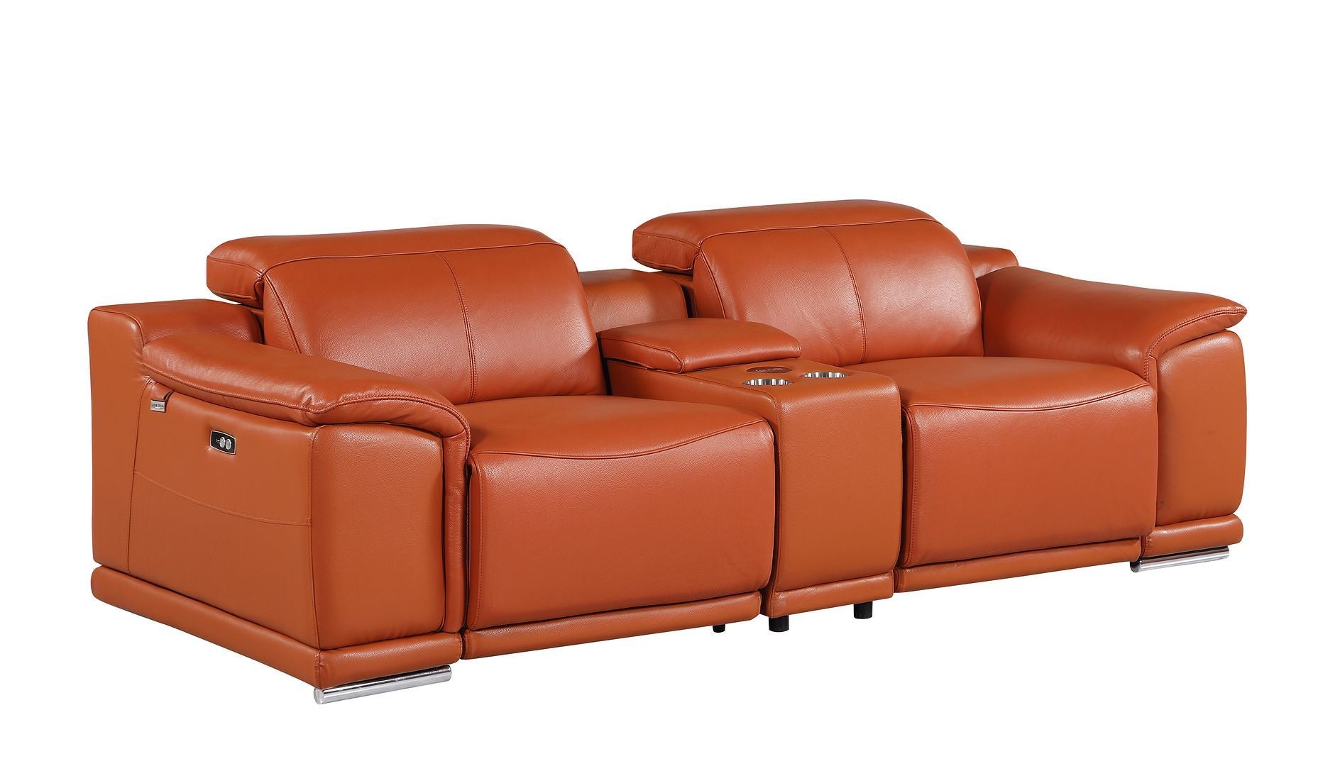 9762 - 6-Piece Modular Power Reclining Sofa And Console Loveseat Set With 5 Power Recliners In
