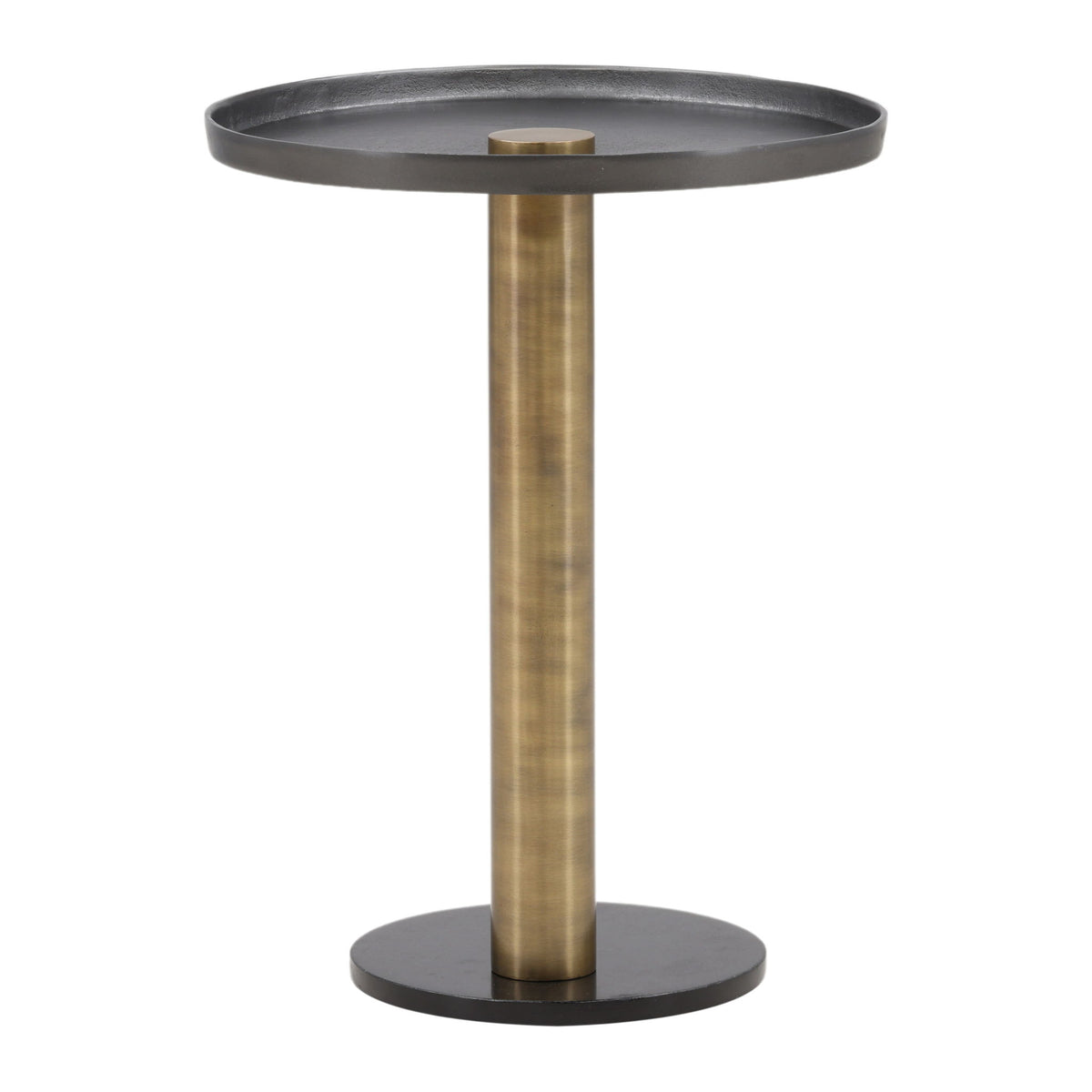 Yara - Side Table - Black And Gold
