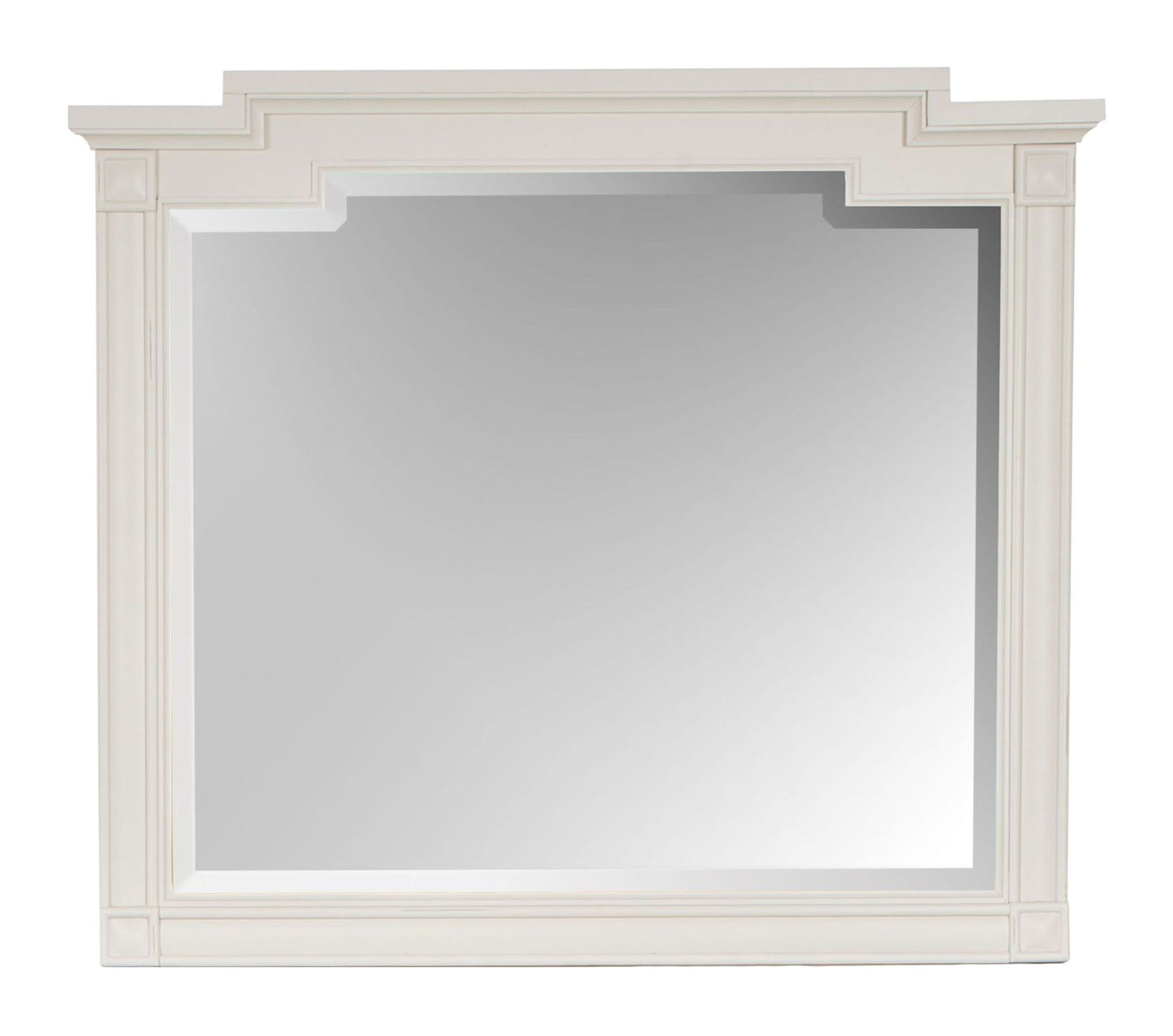 Willowbrook - Landscape Mirror - Egg Shell White With Slight Rub Through