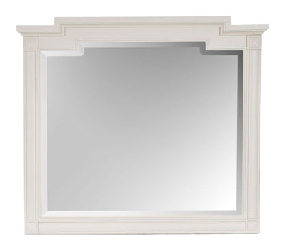 Willowbrook - Landscape Mirror - Egg Shell White With Slight Rub Through