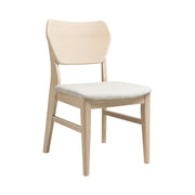 West End - Curved Panel Chair With Ivory Seat