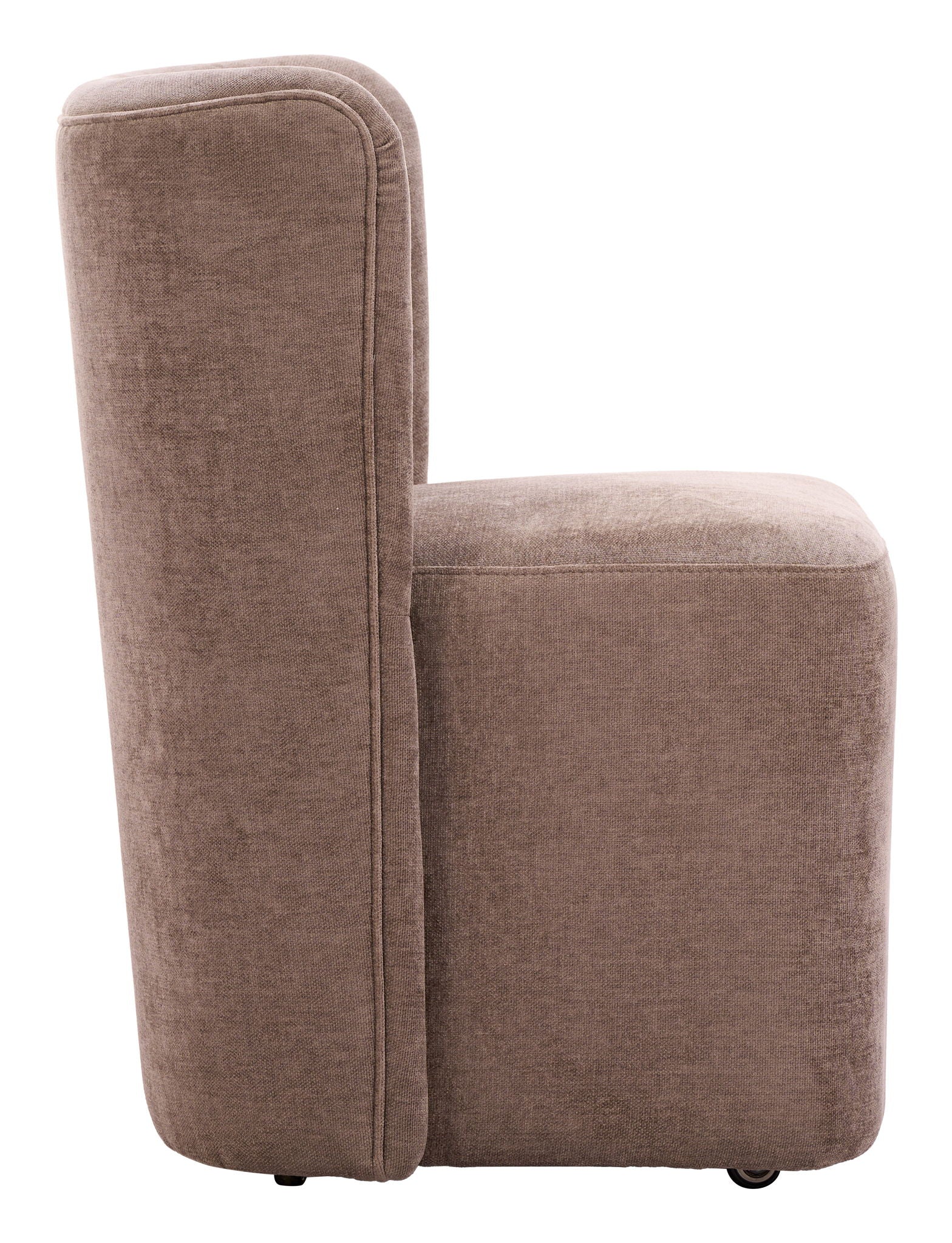 Bambun - Dining Chair With Wheels - Brown
