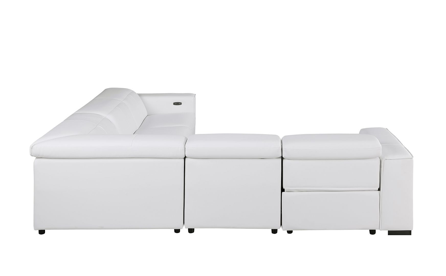 1208 - Leather Reclining Set (Sofa & Loveseat With 4 Power Recliners)