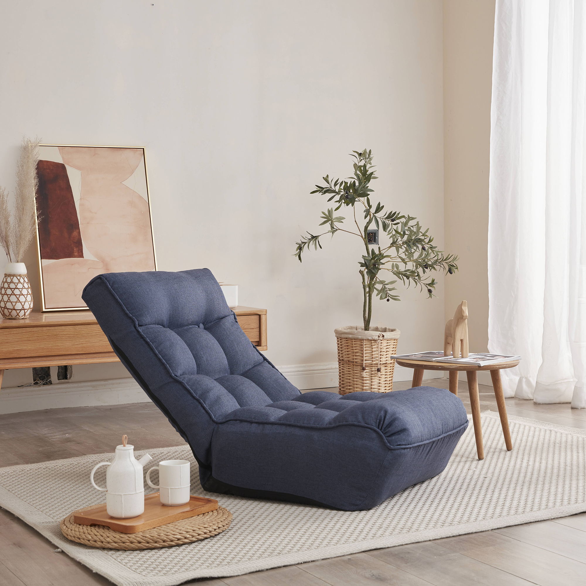 Reclining Japanese Chair Lazy Sofa Tatami Balcony Adjustable Chair