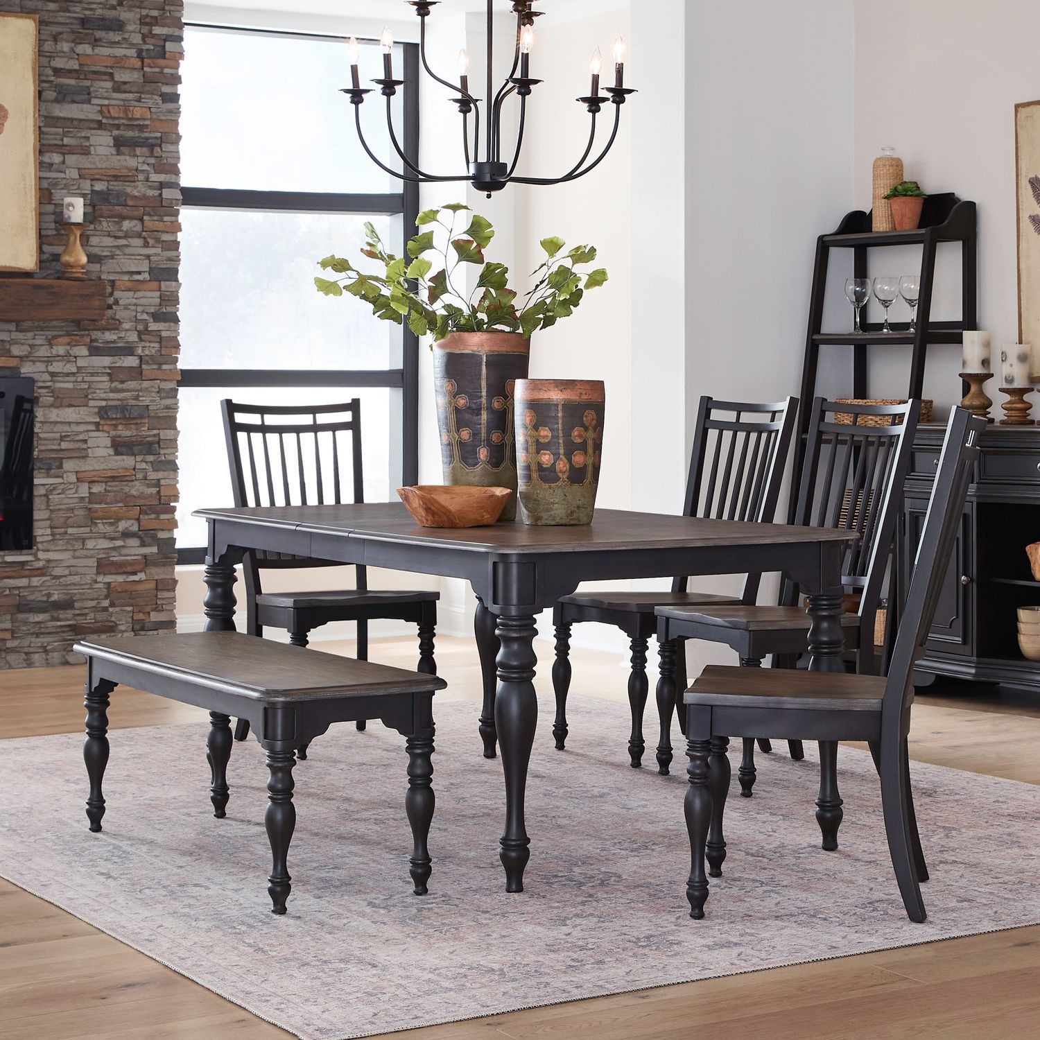 Magnolia Manor - Leg Table Set