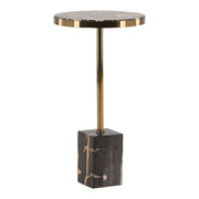 Neve - Side Table - Black And Brass