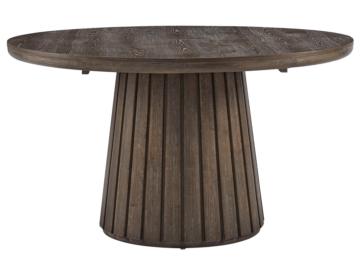 Kavanaugh - Round Dining Table - Weathered Kona Brown