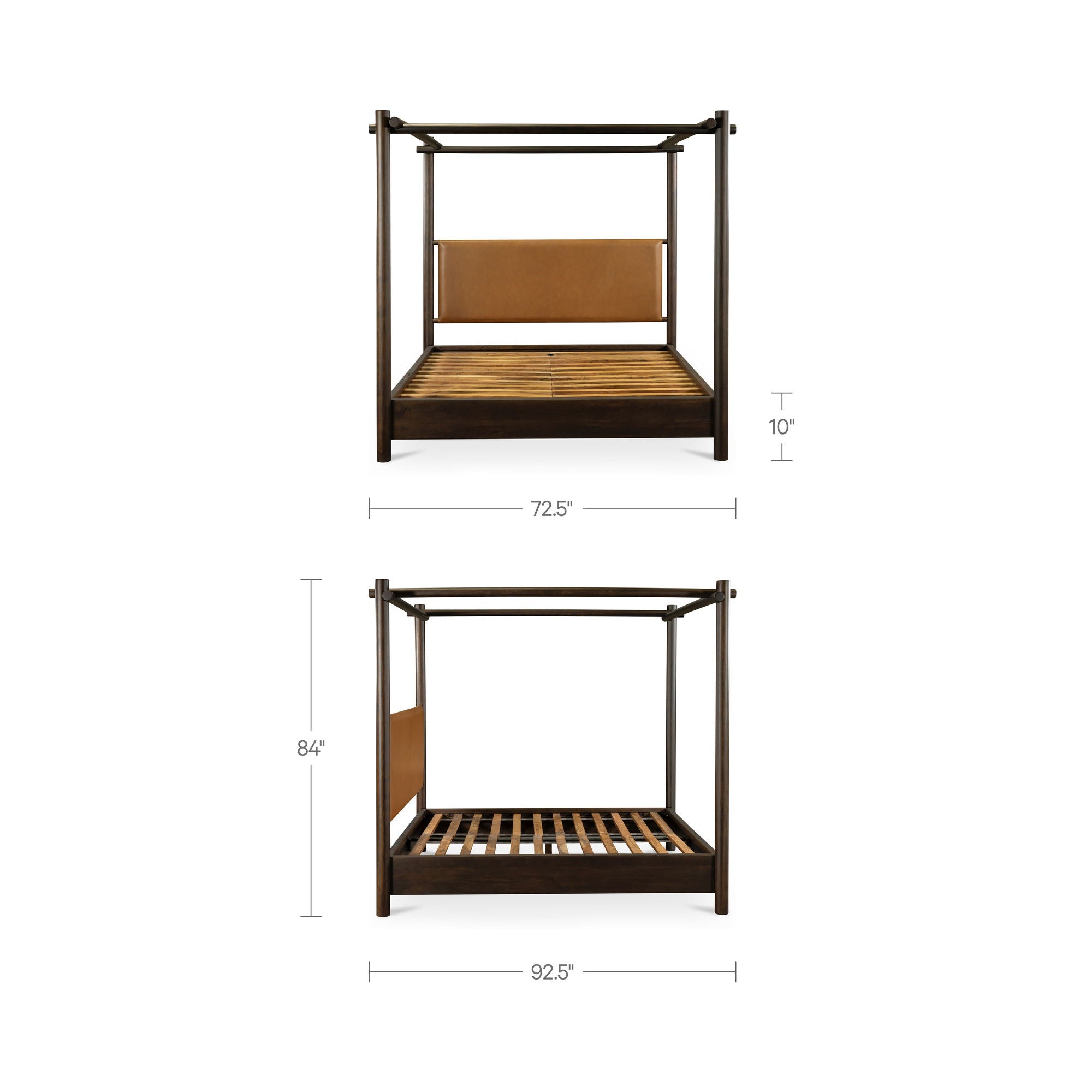 Devin - Queen Bed - Brown