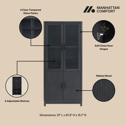 Jodie - Bookcase Cabinet