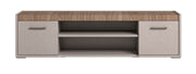 Nora - 3 Door TV Unit - Beige / Light Brown