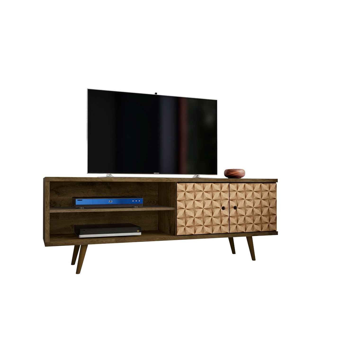 Liberty - 63" TV Stand With For 46" - 60" TVs - Brown / Neutral