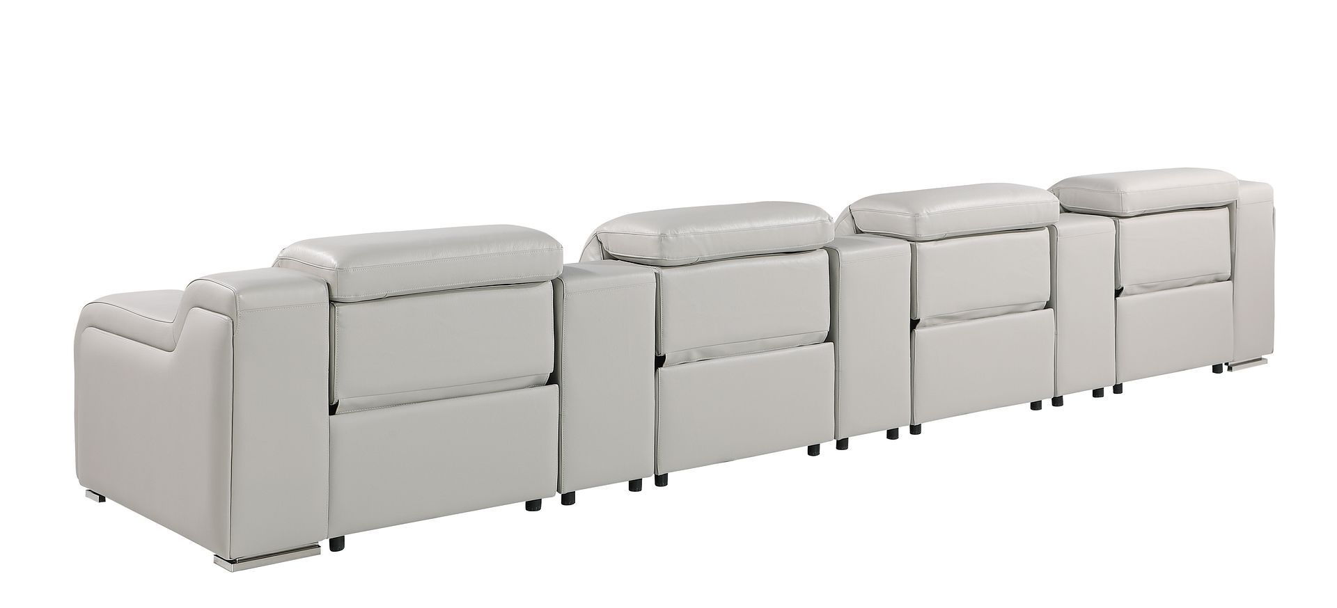 1116 - 7-Piece Modular Power Reclining Sofa In With 4 Power Recliners & Power Headrests