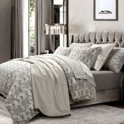 Warshack Inkblot - Queen Duvet Cover Set (Set of 3) - Gray