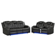 Benz - LED & Power Recliner With Adjustable Headrests And Ambient LED Lighting