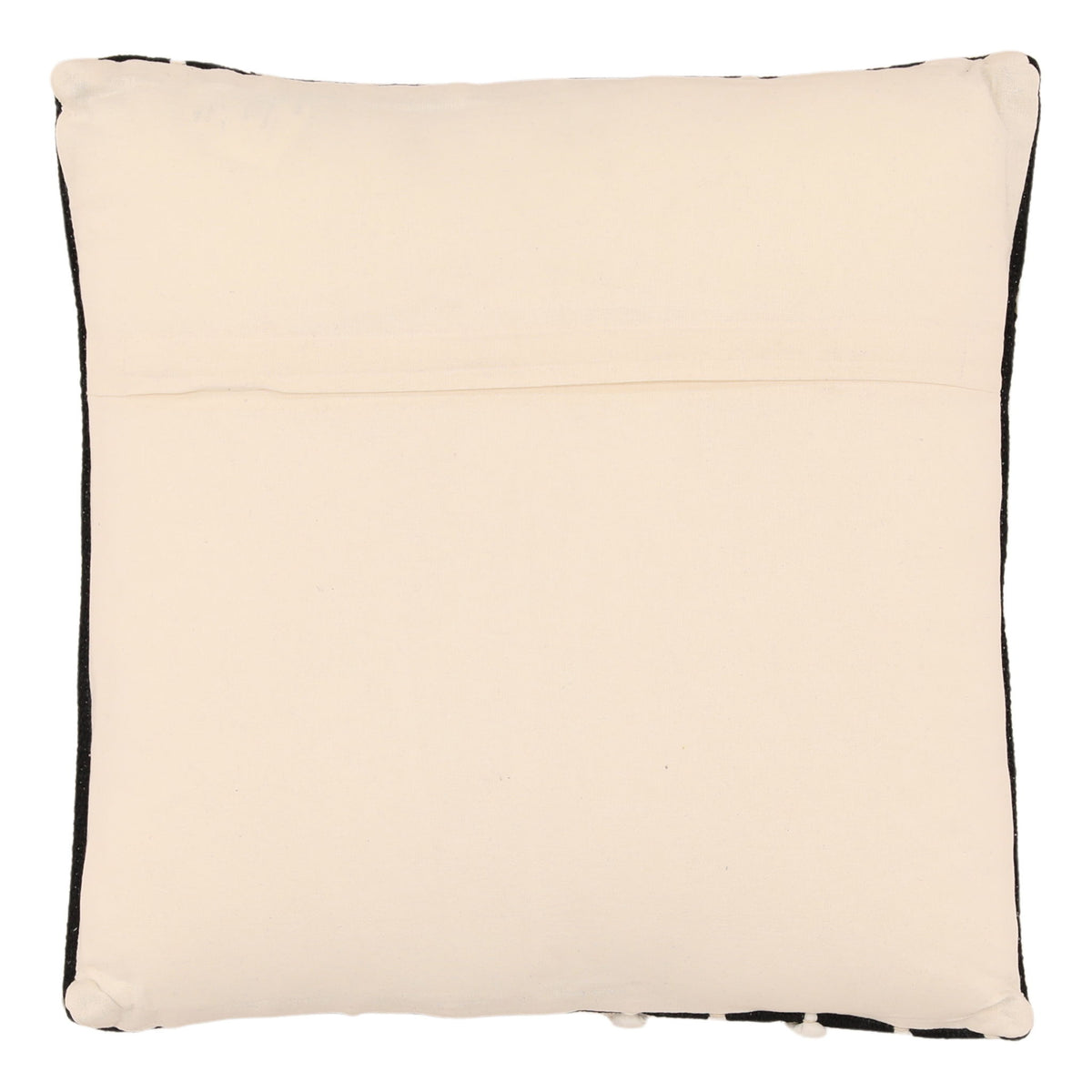 Ernest - Pillow With Filler - Black And Ivory