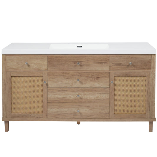 Modern Bathroom Vanity With Sink, Soft Close Drawers