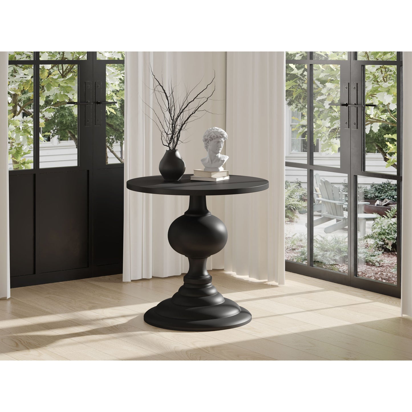 Lexie - Aluminum Dining Table - Black