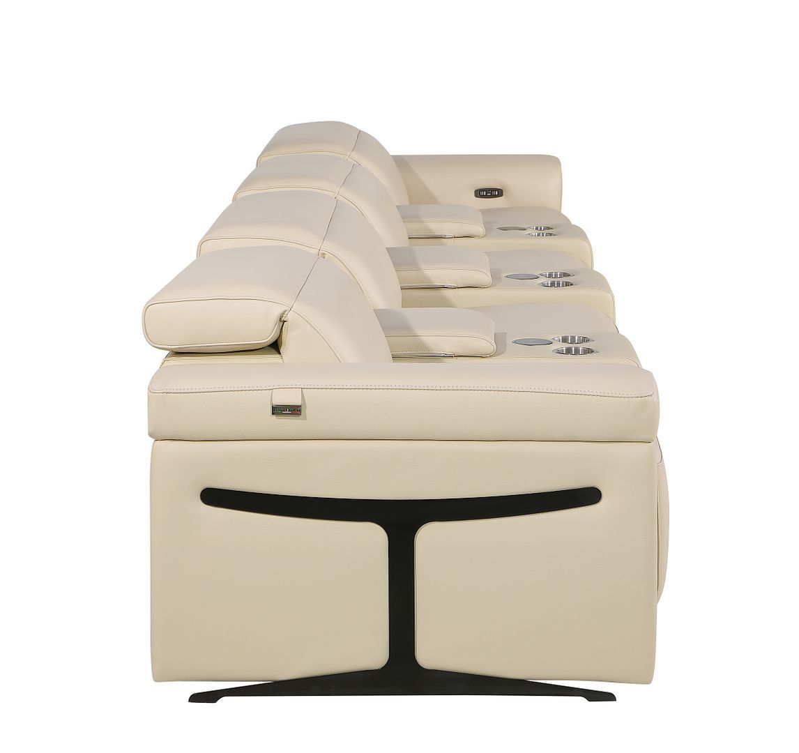 1126 - 7-Piece Modular Power Reclining Sofa In With 4 Power Recliners & Power Headrests