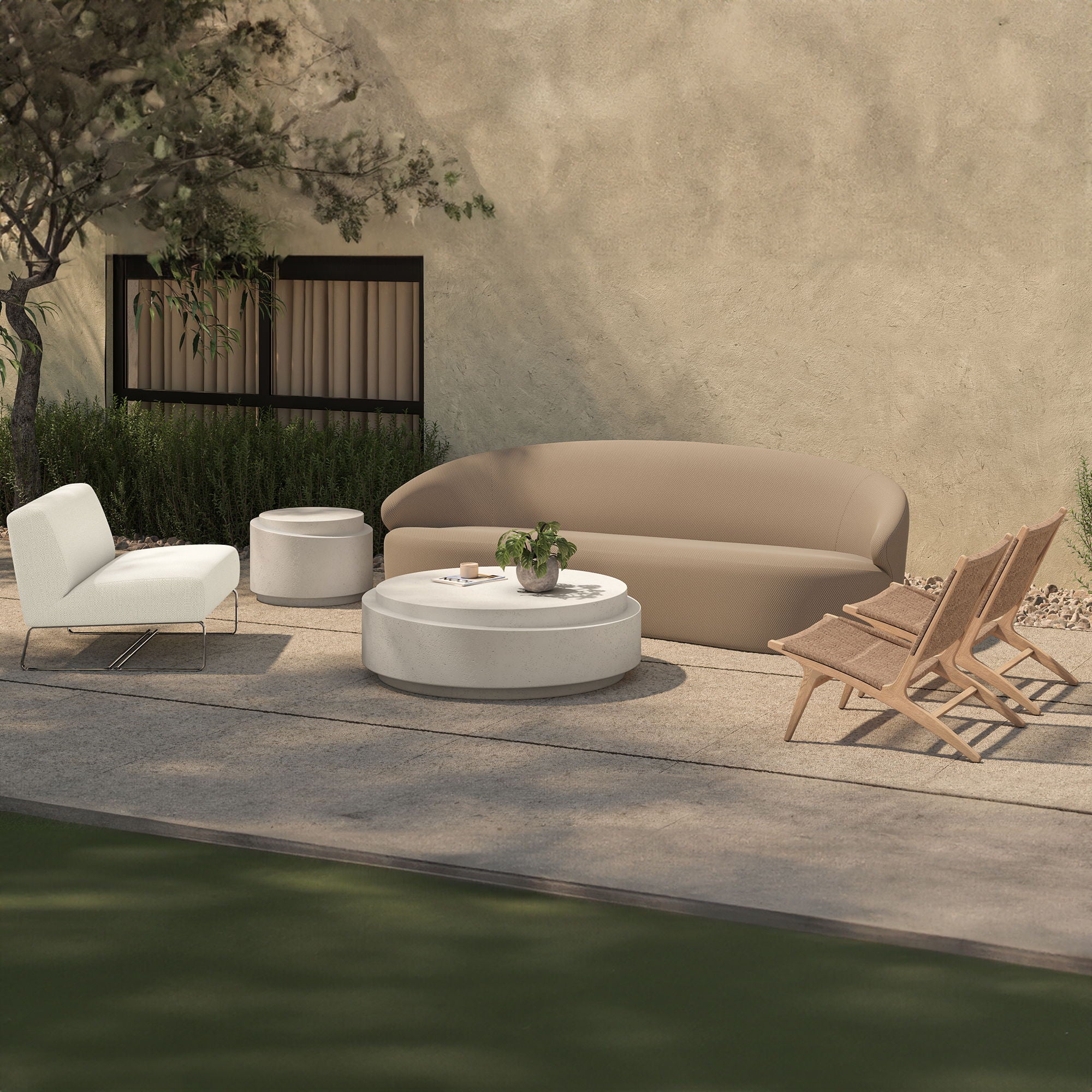 Palma - Outdoor Lounge Chair - Warm Brown